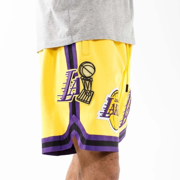 PRO STANDARD LOS ANGELES LAKERS PRO TEAM SHORTS - Picture 3 of 4